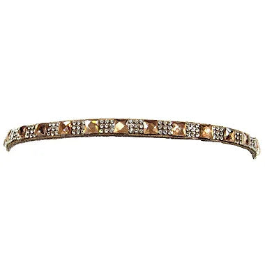 Bandinha De Chapéu Strass Quadrado Dourada Luxo Regulagem