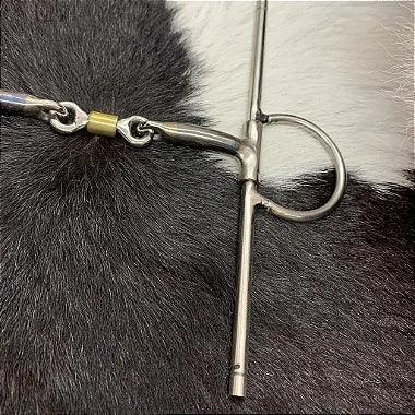 Bridão Caneta ou Agulha com Salivador Articulado