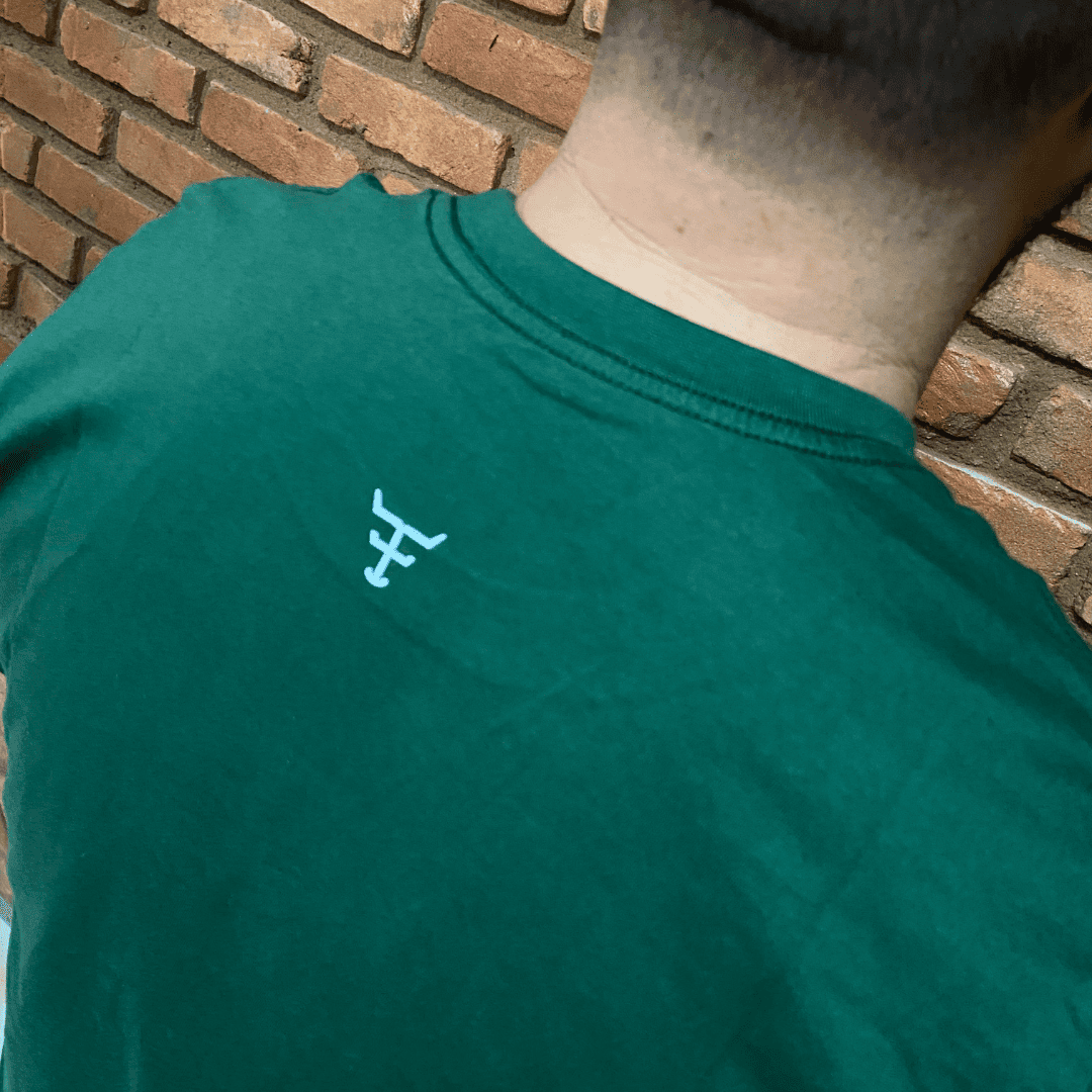 Camisa Texas Farm Masculina REF. CM589 VERDE BANDEIRA/BRANCO