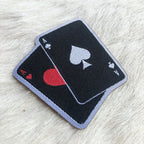 Adesivo Para Chapéu Carta De Baralho Escura