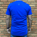 Camisa Texas Farm Masculina REF. CM589 AZUL ROYAL / VERDE NEON