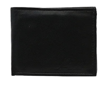 Carteira Masculina M12 Preta em Couro com Porta Cheques
