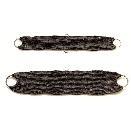 Conjunto de Barrigueira e Cilha de Lã Marrom