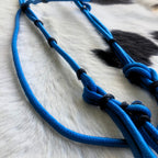 Cabeçada Em Cordinha De Poli Azul Com Preto