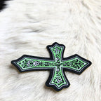 Adesivo Para Chapéu Cruz Verde