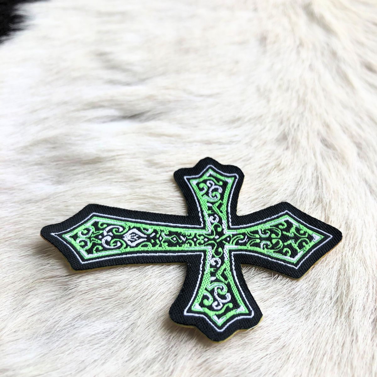 Adesivo Para Chapéu Cruz Verde