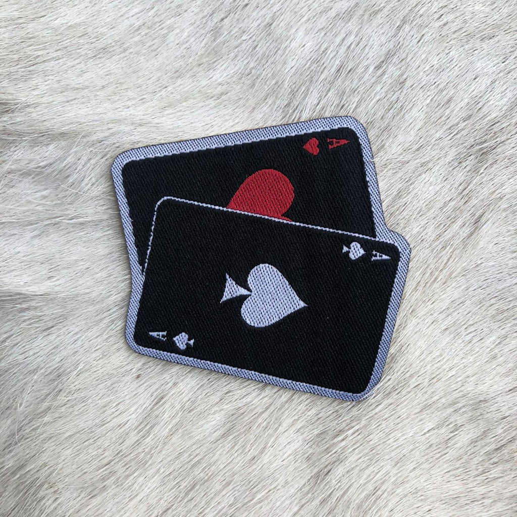 Adesivo Para Chapéu Carta De Baralho Escura