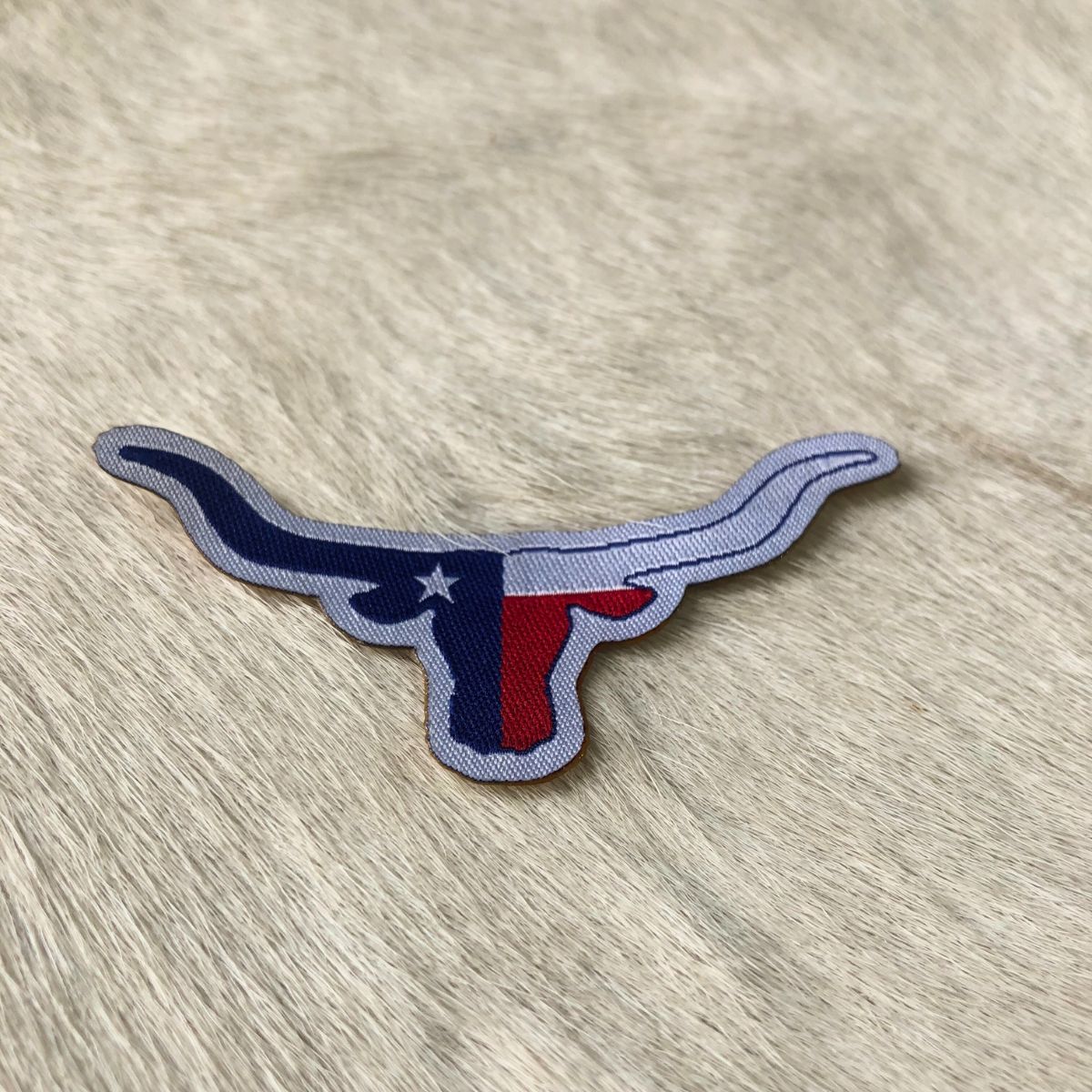 Adesivo Para Chapéu Touro Texas Com Borda Branca