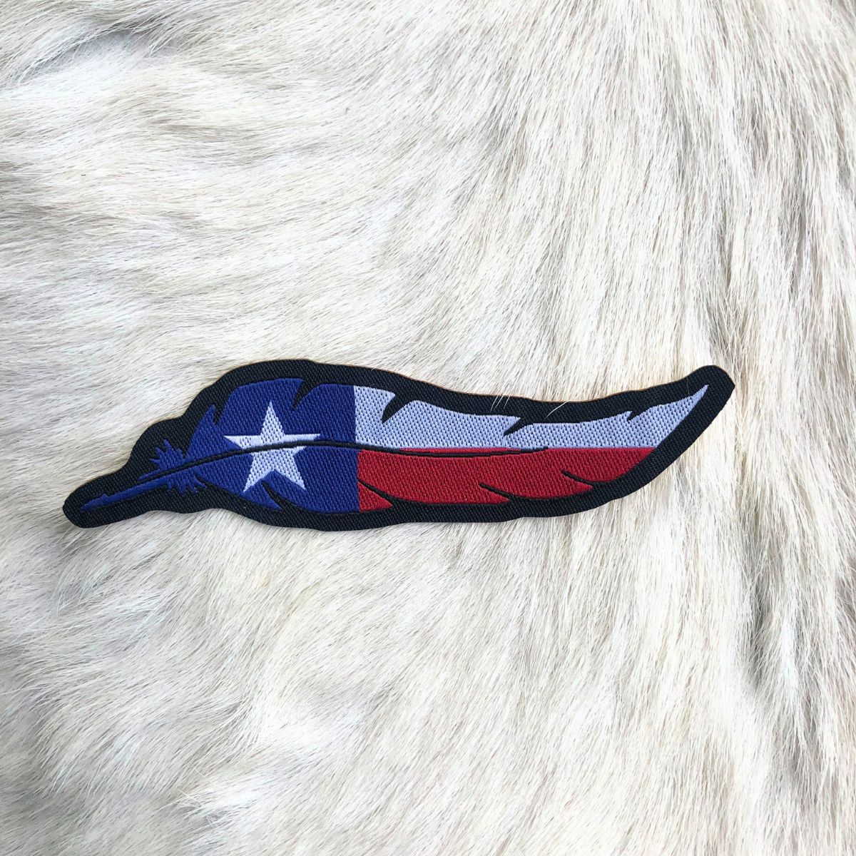 Adesivo Para Chapéu Pena Bandeira Do Texas