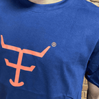 Camisa Texas Farm Masculina REF. CM589 AZUL MARINHO/LARANJA