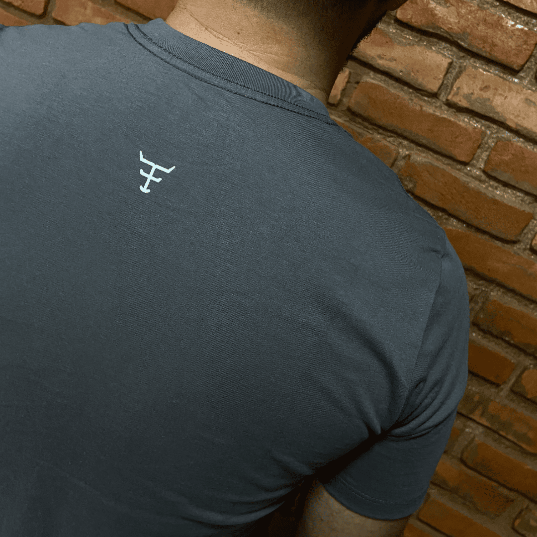 Camisa Texas Farm Masculina REF. CM589 CINZA MÉDIO/BRANCO