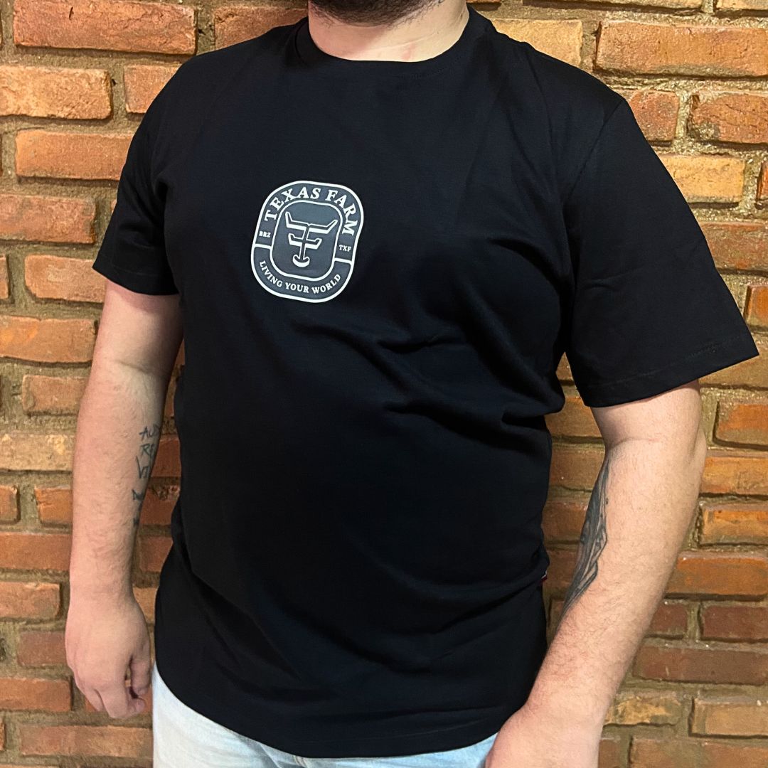 Camisa Texas Farm Masculina REF. CM535 PRETA