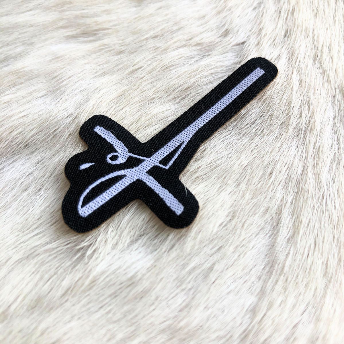 Adesivo Para Chapéu Fé Preto