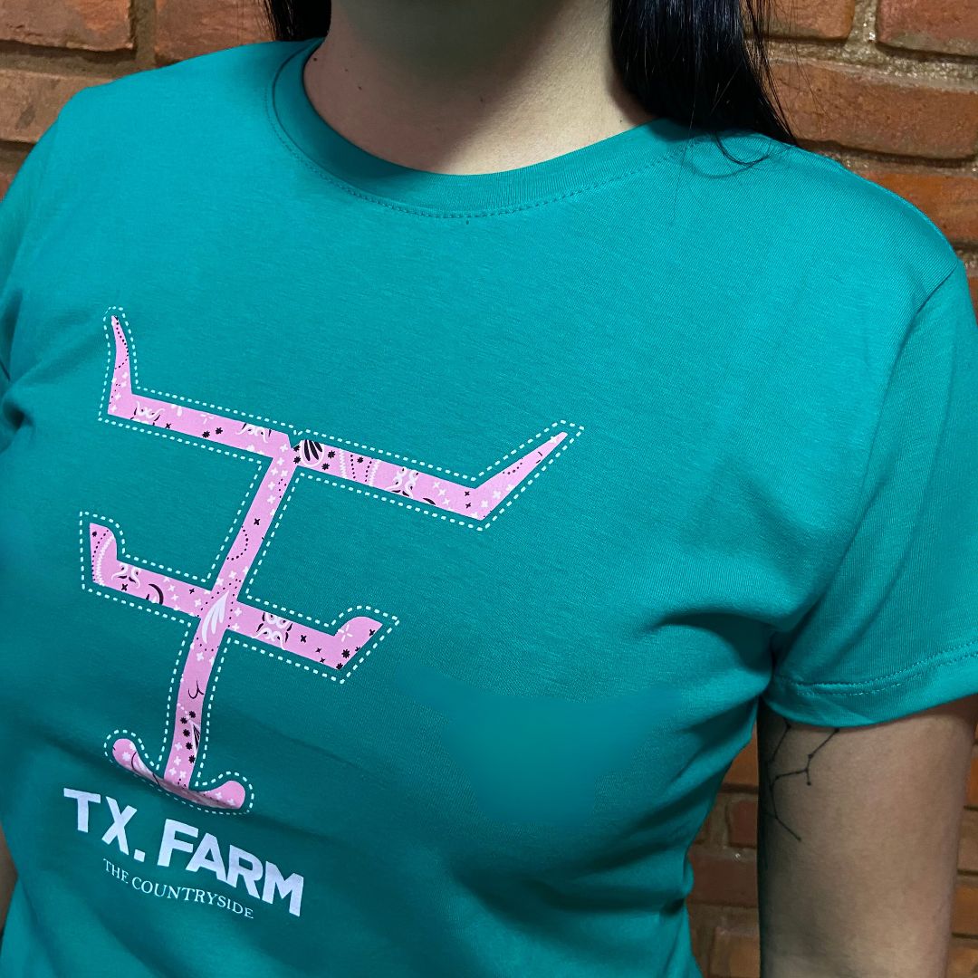 Camisa Texas Farm Feminina REF. CF273 VERDE JADE