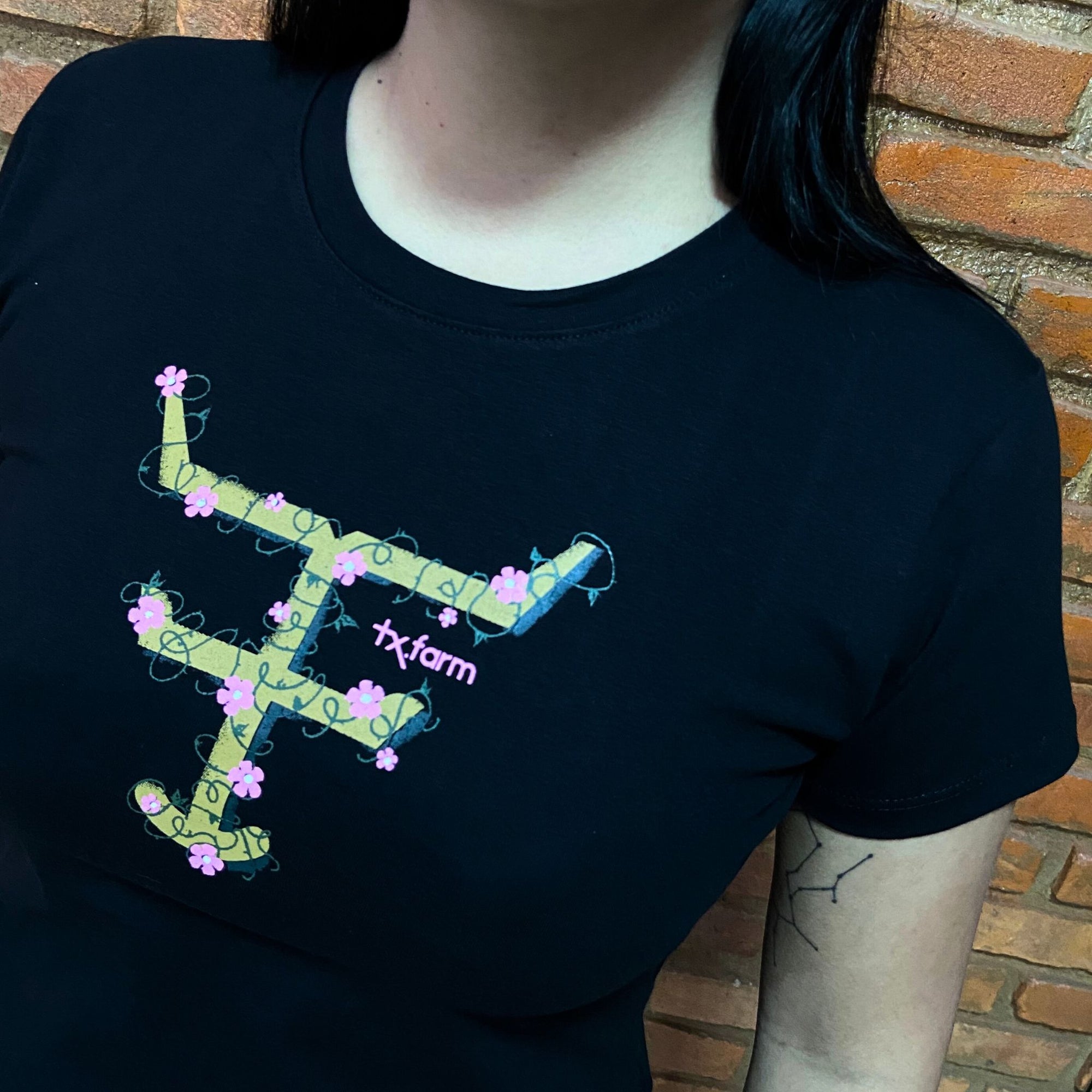 Camisa Texas Farm Feminina REF. CF283 PRETA