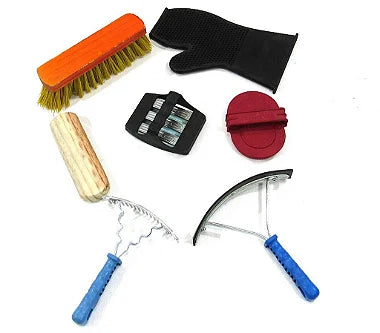 Kit Banho Completo Com 7 Peças Original Para Cavalos Em Geral
