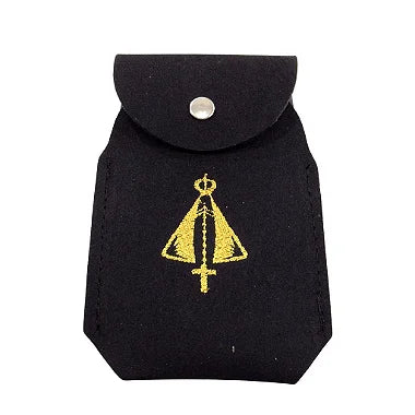 Kit Relógio De Parede N. Sra. Aparecida Bordado + Capinha