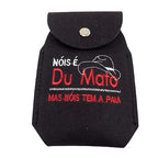 Kit Relógio De Parede Nóis é Du Mato Bordado + Capinha Cel