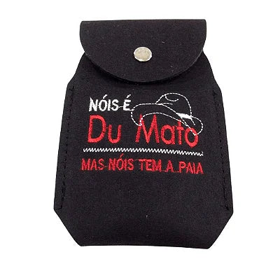 Kit Relógio De Parede Nóis é Du Mato Bordado + Capinha Cel