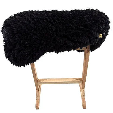 Pelego Preto Carneiro Luxo Escovado Montaria e Decoração