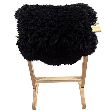 Pelego Preto Carneiro Luxo Escovado Montaria e Decoração