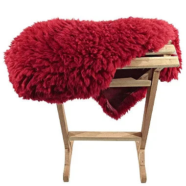 Pelego Vermelho Pele De Carneiro/Ovelha Escovado Montaria