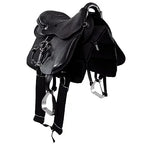 Sela Australiana De Arco Preta Inox Luxo + Acessórios