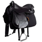 Sela Australiana De Arco Preta Inox Luxo + Acessórios