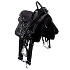 Sela Australiana De Arco Preta Inox Luxo + Acessórios
