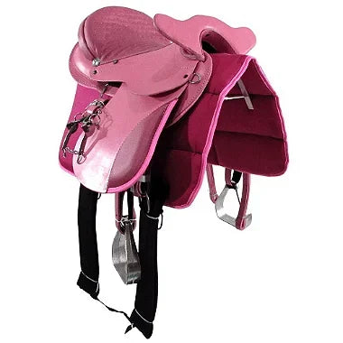 Sela Australiana De Cabeça Rosa Inox Luxo + Acessórios