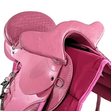 Sela Australiana De Cabeça Rosa Inox Luxo + Acessórios
