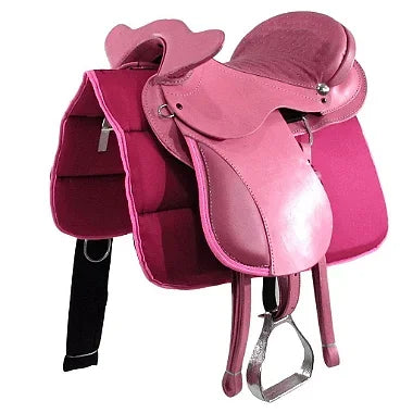 Sela Australiana De Cabeça Rosa Inox Luxo + Acessórios