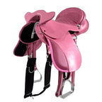 Sela Australiana De Cabeça Rosa Luxo Inox 16 Polegadas