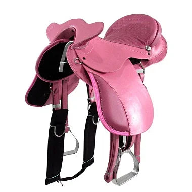 Sela Australiana De Cabeça Rosa Luxo Inox 16 Polegadas