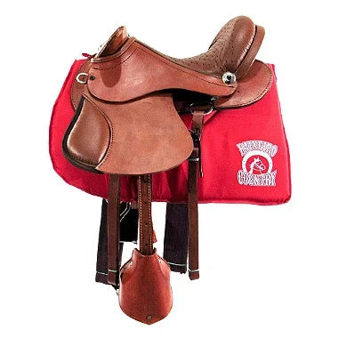 Sela Australiana Havana Infantil De Cabeça Com Abas Luxo Completa 12 Polegadas Original + Acessórios