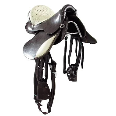 Sela Australiana Marrom e Bege Infantil Luxo 12 Polegadas