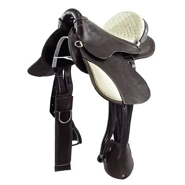 Sela Australiana Marrom e Bege Infantil Luxo 12 Polegadas