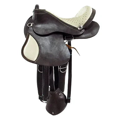 Sela Australiana Marrom e Bege Infantil Luxo 12 Polegadas