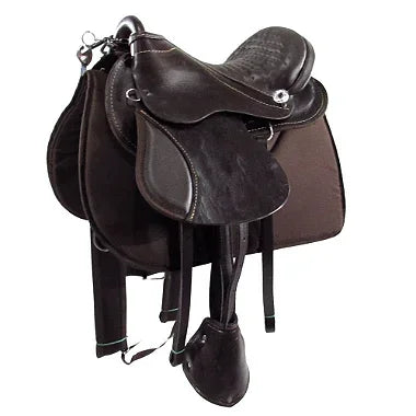Sela Australiana Marrom Infantil De Arco Luxo + Acessórios