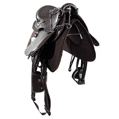 Sela Australiana Marrom Infantil De Arco Luxo + Acessórios