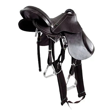 Sela Australiana Marrom Luxo Inox Completa 16 Polegadas