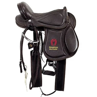 Sela Australiana Marrom Soft Gel Vaqueta Mangalarga 16 Pol