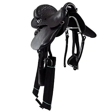 Sela Australiana Preta Infantil De Arco Luxo 12 Polegadas