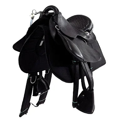 Sela Australiana Preta Infantil De Arco Luxo + Acessórios