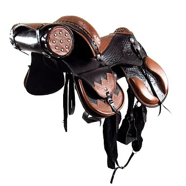 Sela Mangalarga Marrom e Caramelo Com Alforje Porta Whisky