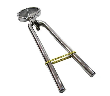 Torquês De Aço Cromada Com Mola Profissional Para Casqueamento Original